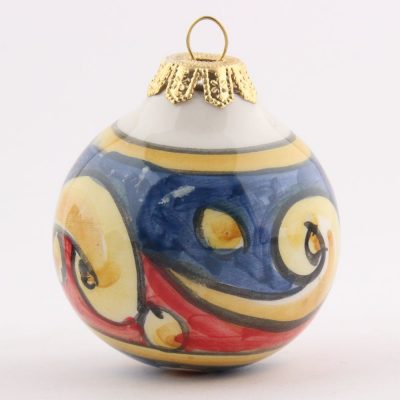 sicilian ceramic christmas ball