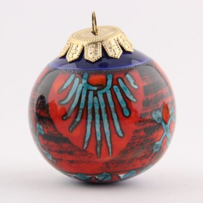 sicilian ceramic christmas ball