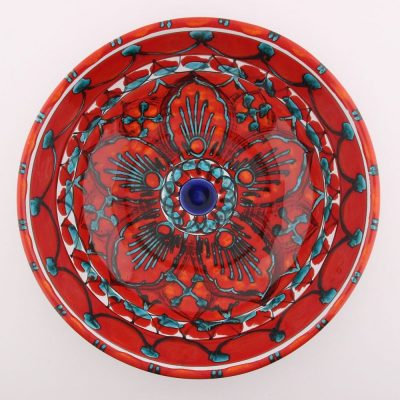 Sicilian pottery - ceramic fruit bowl centerpiece