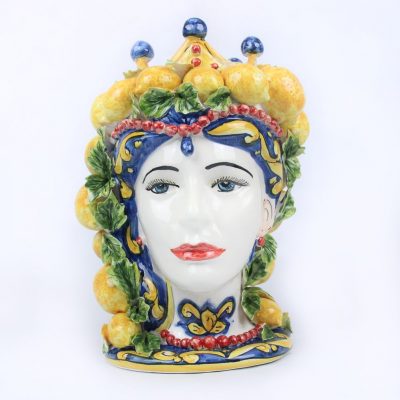 Sicilian pottery - big ceramic moors head