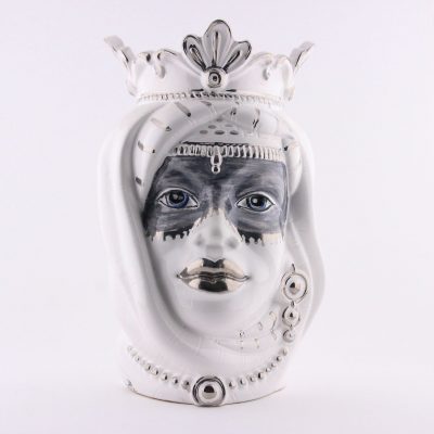 pottery medium sicilian moors head woman