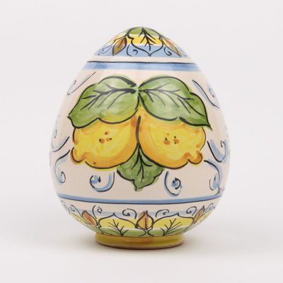 Sicilian pottery - ceramic decorated easter egg