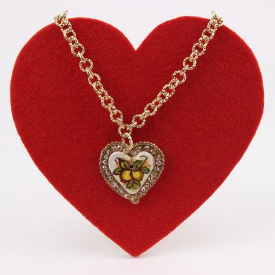 handpainted ceramic necklace